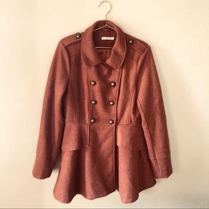 ❗️CLOSET CLOSING❗️Hazel Wool Ruffle Skirt Jacket